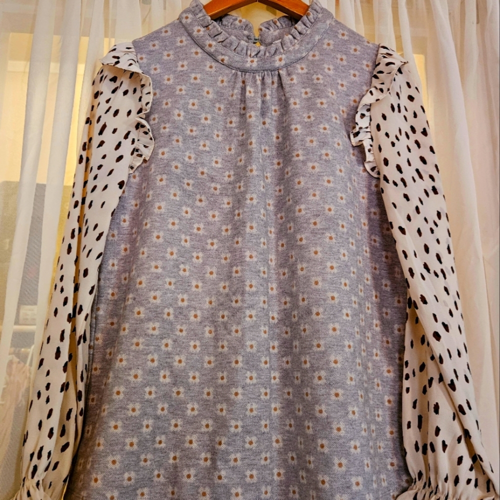 THML Floral Boho Pleasant Top SZ S